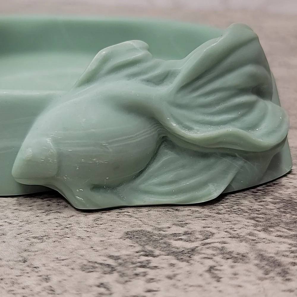 Vintage Dina Marble Soapstone Fish Vanity tray - Picture 2 of 7